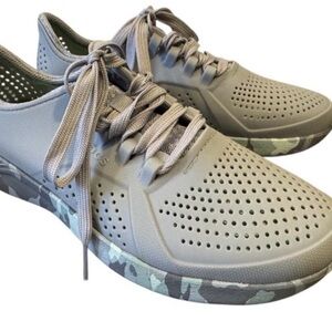 CROCS Gray Athletic Shoes with Camouflage Sole